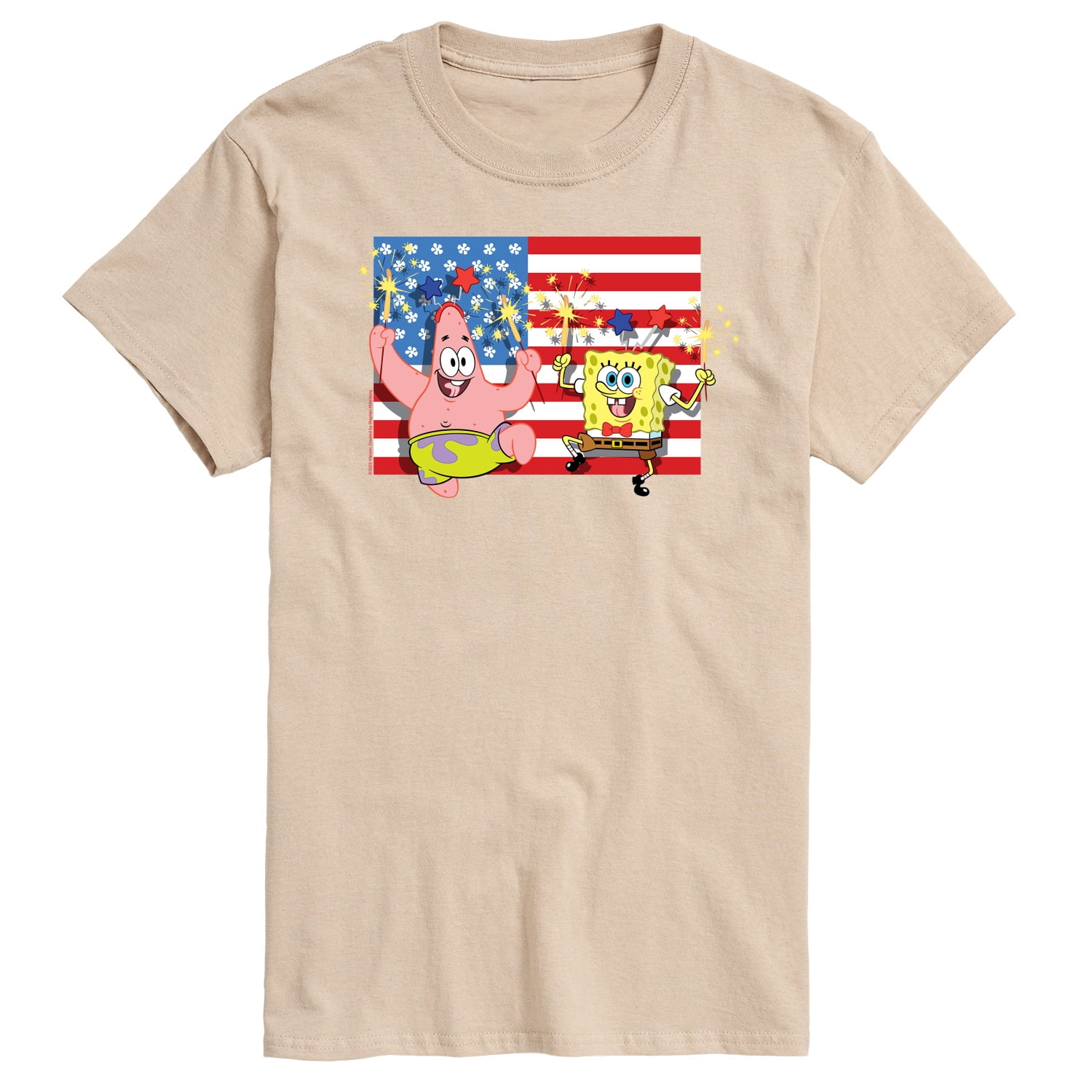 SpongeBob SquarePants - Patrick Sparkers Flag - Men's Short Sleeve ...