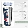 thumbnail image 4 of Custom New England Tumbler, Personalized Name and Number Tumbler Cup, Customized Stainless Steel Travel Coffee Mug Keeps Drinks Cold and hot Gifts for Men Women Fans, 4 of 6
