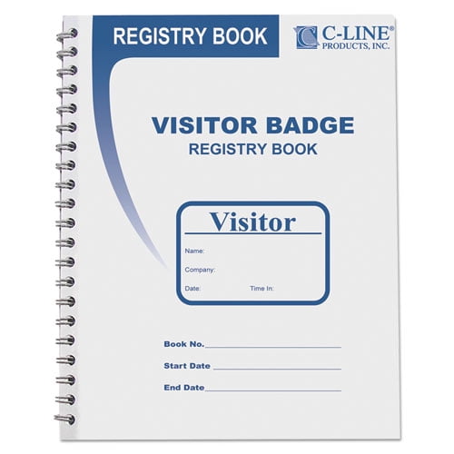 Visitor Badges with Registry Log, 3 5/8 x 1 7/8, White, 150 Badges/Box Visitor Badges with Registry Log, 3 5/8 x 1 7/8, White, 150 Badges/Box