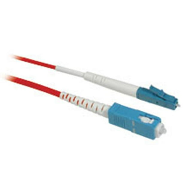 33436 2M LC-SC SIMPLEX 9-125 Câble de Raccordement de Fibre Optique Monomode - Rouge