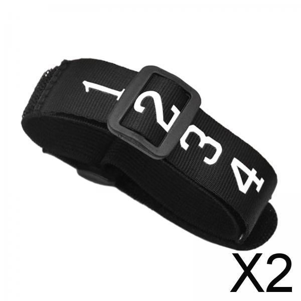 2x Equipo de árbitro de Fútbol, Pulsera con Indicador de Muñeca Numerada para Fútbol, Accesorios de árbitro para Juegos de Adolescentes, Oficiales de 2 piezas