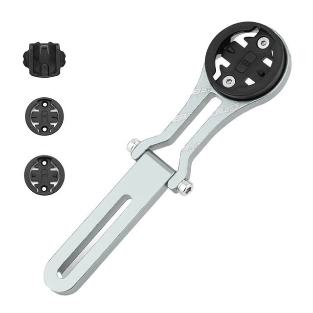 Yimiti Bicycle Integrated Handlebar Meter Stand Bracket Adjustable Angle Meter Stand,Silver