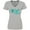 AC-Heather Grey, variant on Inktastic Rock Star Ovarian Cancer Women's V-Neck T-Shirt