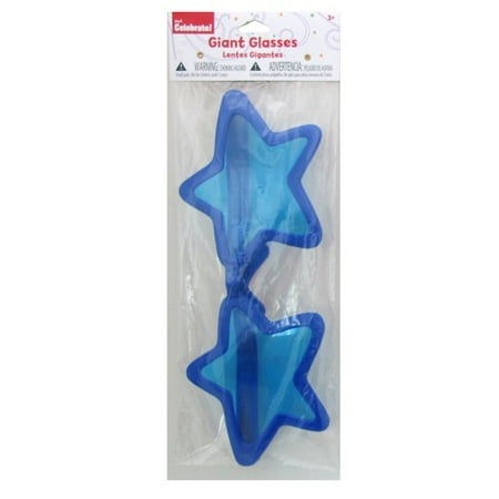 Way to Celebrate Blue Star Giant Glasses