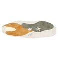 thumbnail image 1 of Floor Carpet Anti-slip Soft Fluffy Nordic Style Irregular Bedside Carpet Decor for Home Room, 1 of 8