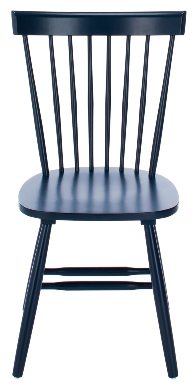 SAFAVIEH Parker Solid 17 in. H Spindle Dining Chair, Navy, Set of 2
