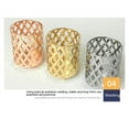 thumbnail image 4 of Creative Iron Candle Cup Wedding Road Introduction Atmosphere Arrangement Candlestick Hollow Candle Cup Home Decoration 2PC, 4 of 10