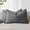 Gray, variant on Pack of 2 Decorative Linen Soild Throw Pillow Covers for Couch Sofa Bedroom 18x18 inch, Gray