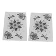 thumbnail image 1 of Plantilla de grabado en relieve, moldes de plantillas para manualidades DIY con diseño en relieve, patrones bonitos y prácticos, para hacer tarjetas, invitaciones, 2 uds., 1 of 10