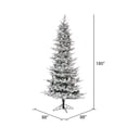 thumbnail image 2 of Vickerman 15' x 88" Flocked Kiana Artificial Christmas Tree, Unlit, 2 of 2