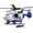 Blue, variant on Helicopter Toy with Lights and Sound, Pretend Rescue Helicopter Vehicles, Toys for Boys Ages 3 and Up, Pull Back Propeller and Army Toys, Gifts for Kids