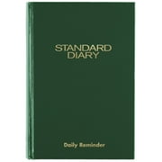 AT-A-GLANCE Standard Diary Daily Diary, Undated, Green, Small, 5 3/4" x 8 1/2"