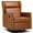 Brown, variant on COMHOMA Swivel Rocker Recliner Chair, PU Lether Single Sofa Seat for Living Room, Brown