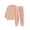 Pink, variant on Coerni Boys Girls Solid Color Fleece Outfits Kids Soft Flannel Thickened Home Clothing Baby Winter Warm Furry Sweatsuit