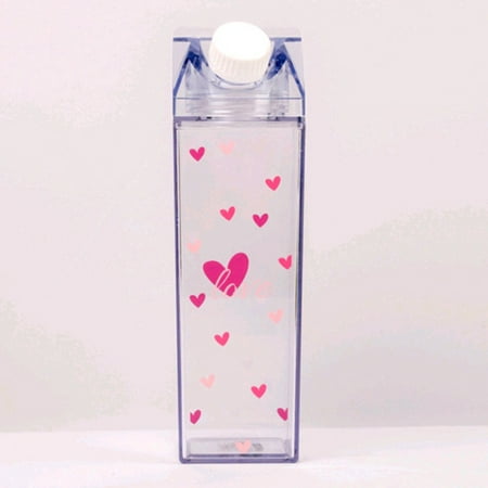 

Blank Milk Cup 500ml Plastic Cup Creative-cute Portable Net Cup Milk Box SMF-2486ilikeyou Milk Cup Water Bottle