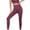 Wine, variant on CHUMUD High Waisted Leggings for Women - Tummy Control Pants Workout Soft Gradient Yoga Pants