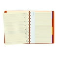 thumbnail image 3 of Filofax REFILLABLE NOTEBOOK CLASSIC, 10.8" x 8.5" Orange - Elegant leather-look cover with moveable pages - Elastic closure, index, pocket and page marker (B115104U), Letter Size, 3 of 3