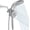 Brushed Nickel, variant on High Rain Shower with Handheld Combo Fixed Showerhead Shower Set 10 Sprays Detachable Hand Held Showerheads -in System Chrome Polished
