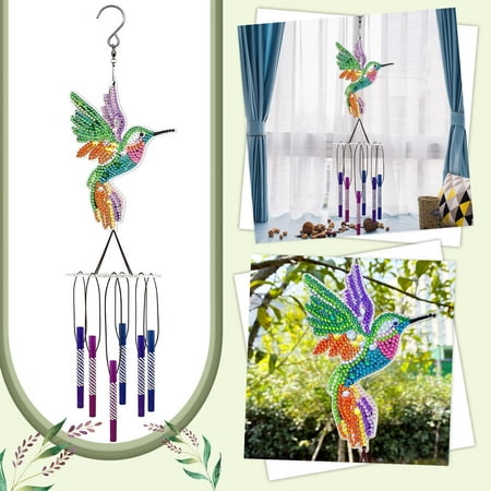

〖TOTO〗Home Decor Wind Chimes Diy Wind Chime Pendant 5D Wind Chime Doorframe Decoration Double Sided Crystal Pendant