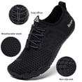 thumbnail image 3 of Racqua Water Shoes Lightweight Quick-Dry Swim Shoes Breathable Beach Shoes Barefoot Aqua Outdoor for Men Women Black 11 Women/10 Men, 3 of 6