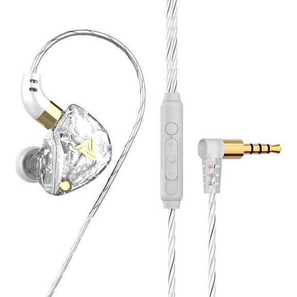 SDES-in Ear Monitor Headphones, Wired Earbuds Stereo Bass, HiFi IEM Earphone, Wired Gaming Earbuds, for Computer/Tablet/Cell Phone 3.5mm Devices