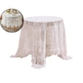thumbnail image 1 of Lace Round Tablecloth for Round Tables 35 Inch Floral Embroidered Farmhouse Hollow Out Decorative Table Cloth Rustic Table Cover for Kitchen Dining, 1 of 6