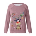 thumbnail image 4 of Puntoco - Sudadera con estampado navideño de manga larga para mujer, informal, a la moda, blusa Puntoco Puntoco-3538, 4 of 6