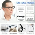 thumbnail image 5 of WEMOOTANTS 3 Packs Multicolor Reading Glasses 2.0 Mens Rectangular Readers 1.0 1.25 1.5 1.75 2.0 2.25 2.5 2.75 3.0 3.5 4.0 5.0 6.0, 5 of 6