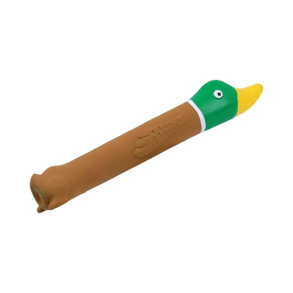 Long Neck Stick Dog Toy, Latex Squeaky Play Toy for Small, Medium and Large Dogs, Pet Supply for Daily Interactive Fetch and Play Activities Brown