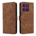 thumbnail image 1 of Phone Wallet Case for Motorola Moto Edge 60S Pro with Stand - Leather Folio Cover & Card Slots Brown, 1 of 5