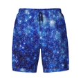 thumbnail image 4 of Lsque Mens Swim Trunks Blurred Star Snow Christmas Pattern - Bathing Suit Compression Liner - Beach Swim Shorts Swimwear - (S-3XL) - Stretch Quick Dry -XX-Large, 4 of 9