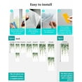 thumbnail image 7 of Window Privacy Film Botanical Vines Stained Glass Window Film Decorative Sun Block Window Cover Green Botanical Eucalyptus Leaves Window Clings Static Adhesive Sticker for Bathroom 35.4"x78.7", 7 of 7