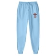 thumbnail image 5 of Sweatsuits for Women 2 Piece Jesus Letter Print Christian Long Sleeve Hooded Sweatshirt and Sweatpants Fall Fashion Clothing Casual Track Suits, 5 of 6
