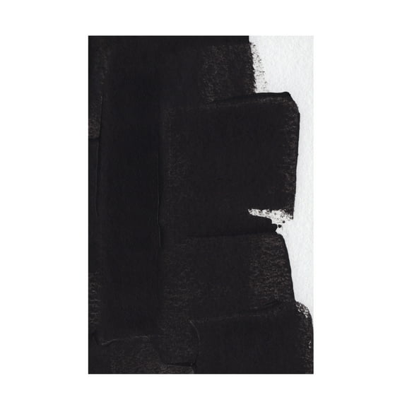 Trademark Fine Art uplusmestudio Black Strokes Canvas Wall Art