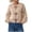 Khaki, variant on Women's Round Neck Toggle Button Knit Cardigan,Casual Long Sleeve Cropped Outerwear ,Women's S-XL