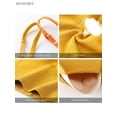 thumbnail image 5 of BadPiggies Women's Comfy Wirefree Seamless Bra Adjustable Cami Lounge Bra Padded Bralettes Longline Pullover Sleep Bra (L/XL, Yellow), 5 of 6