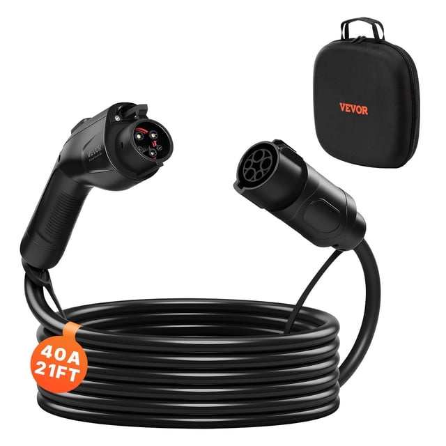 Cable de extensión para cargador de vehículo eléctrico VEVOR de 6,5 m, 40 A, IP66
