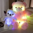 thumbnail image 3 of Colorful LED Glowing Teddy Bear Plush Toy Stuffed Animal Kids Birthday Gift, 3 of 9