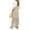 Beige, variant on Maxi Skirts for Women Pink Slim Fit Color Block Soft Women's Flowy Handkerchief Hemline Midi Skirt