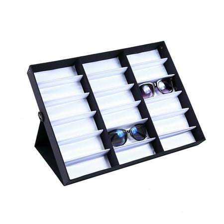 Generic 47X37X6cm Black Sunglass Storage Case Display Holder For