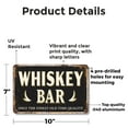 thumbnail image 2 of Whiskey Bar (2 Pack) 7 Inch x 10 Inch Novelty Aluminum Metal Sign Neat Rocks Repeat Weatherproof Perfect for Dens Bars Man Caves Fun Gift for Whiskey Lovers Bartenders Friends Crafted, 2 of 6