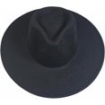 thumbnail image 2 of VERVE 8 Wide Brim Vegan Felt Rancher Hat - Women, Men, and Kids Fedora Style with Adjustable Inner Drawstring, 2 of 8