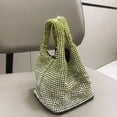 thumbnail image 3 of Mini bolsos de noche tipo cubo para mujer, bolso de mano y monedero de diseñador de lujo, novedad de 2024, con correa de cadena de diamantes de imitación brillantes para PC, 3 of 5