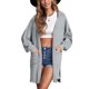 thumbnail image 2 of Chaqueta larga casual para mujer,Chaqueta larga de manga larga con capucha de color sólido para mujer Abrigo largo de color sólido para mujer Estética elegante, 2 of 5