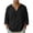Black, variant on Men's Long Sleeve Shirts Cotton Linen V Neck T-Shirt Summer Beach Shirts Casual Oversized Tshirts Navy L
