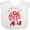AA-White, variant on Inktastic Happy Valentine Cute Red Cartoon Dragon with Hearts Boys or Girls Baby Bib