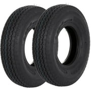 WEIZE Highway Boat Utility Trailer Tire 4.80-8 4.8-8 480-8, LRC 6PR, Load Range C Set of 2