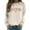 Beige, variant on Arlun Book Lover Sweatshirts for Women Bookworm Reading Lined Soft Warm Sweatshirts Loose Fit Comfy Round Neck Teacher Bookish Librarian Leisure Pullover Tops XL