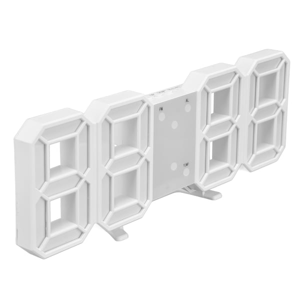 Reloj De Pared Digital LED, Función De Alarma De Pantalla De Temperatura, Control De Sonido De Sonido Auto Sleep Modern Design Reloj Con Modo De Fecha Y Noche,