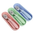 thumbnail image 2 of Kaboer 6PcsToddler Spoons and Forks Set, Stainless Steel Kids Utensils with Portable Travel Case, Silverware and Dishes for Baby Self-Feeding, 2 of 8